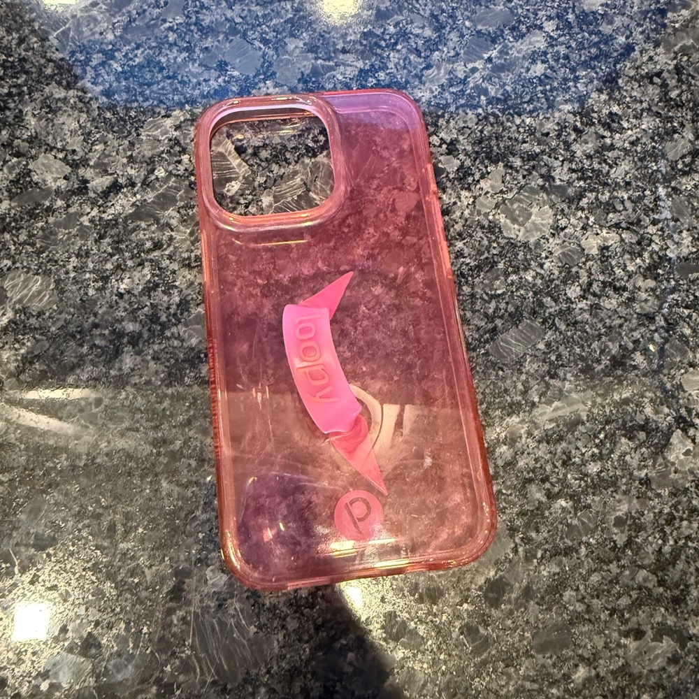 Loopy Case Transparent Pink Phone Case